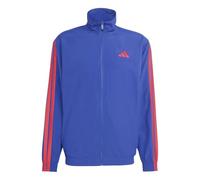 adidas Uomo Essentials 3-Stripes Woven Tracktop, Mystery Ink/Pure Ruby/Pure Ruby/Pure Ruby, 4XL