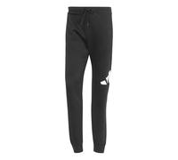 adidas Uomo Essentials Big Logo Fleece Pant Cuffed, Black/White, S