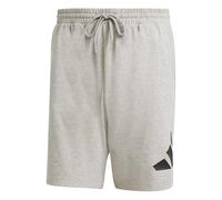 adidas Uomo Essentials Big Logo Single Jersey Short, Medium Grey Heather/Black, S