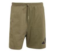 adidas Uomo Essentials Big Logo Single Jersey Short, Olive strata/Black, L