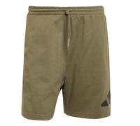 adidas Hombre Essentials Big Logo Single Jersey Short, Olive strata/Black, L