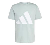 adidas Uomo Essentials Big Logo Single Jersey tee, Wonder Sage/White, L