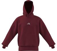 Adidas Uomo Essentials FEELCOZY Fleece Hoodie, Active Maroon/White, M