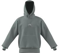 adidas Uomo Essentials FEELCOZY Fleece Hoodie, Wonder Sage/White, L