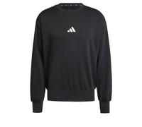 adidas Uomo Essentials FEELCOZY Fleece Sweatshirt, Black/White, M