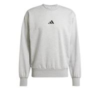 adidas Uomo Essentials FEELCOZY Fleece Sweatshirt, Medium Grey Heather/Black, XL