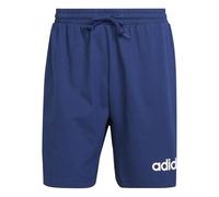 adidas Hombre Essentials Linear Single Jersey Short, Dark Blue/White, XL