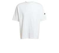 adidas Uomo Essentials Lose FIT Three Bar tee, White/Black, M