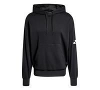 adidas Uomo Essentials Lose FIT Three Bar Terry Hoodie, Black/White, XXL