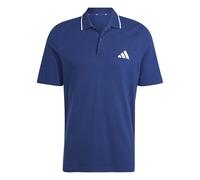 adidas Uomo Essentials Small Logo Pique Polo Shirt, Dark Blue/White, L