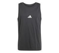Adidas Uomo Essentials Small Logo Single Jersey Tank Top, Black/White, S
