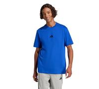 adidas Hombre Essentials Small Logo Single Jersey tee, Team Royal Blue/Black, S