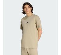 adidas Uomo Essentials Small Logo Single Jersey tee, Wonder Cargo/Black, M