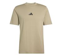adidas Uomo Essentials Small Logo Single Jersey tee, Wonder Cargo/Black, XL