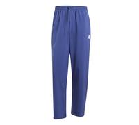 adidas Uomo Essentials Small Logo Stanford Pant Open HEM, Dark Blue/White, L Short