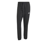 adidas Uomo Essentials Small Logo Woven Pant, Black/White, XS