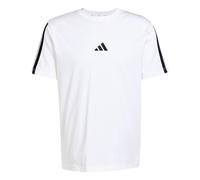 adidas Uomo Essentials Three Stripes Single Jersey tee, White/Black, XL