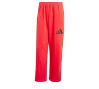 adidas Uomo Essentials Wide Leg Three Bar Pant, Pure Ruby/Black, XS