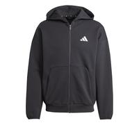 adidas Uomo Future Icons Small Logo Full-Zip Hoodie, Black, L