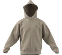 adidas Uomo Future Icons Small Logo Full-Zip Hoodie, Crystal Linen, XXL