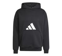adidas Uomo Future Icons Three Bar Hoodie, Black, 3XL