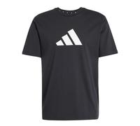 adidas Uomo Future Icons Three Bar tee, Black, L