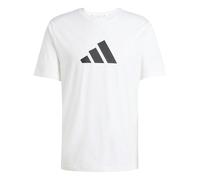 adidas Uomo Future Icons Three Bar tee, White, M Short