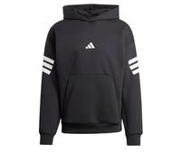 adidas Uomo Future Icons Three Stripes Hoodie, Black, M