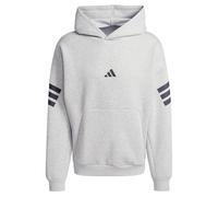 adidas Uomo Future Icons Three Stripes Hoodie, Medium Grey Heather, L