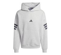adidas Uomo Future Icons Three Stripes Hoodie, Medium Grey Heather, XL