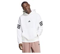 adidas Uomo Future Icons Three Stripes Hoodie, White, L