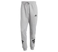 adidas Uomo Future Icons Three Stripes Pant, Medium Grey Heather, S
