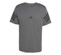 adidas Uomo Future Icons Three Stripes tee, Grey Six, XS
