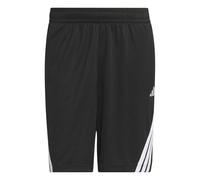 adidas Uomo Legends 3-Stripes Basketball Shorts, Black/White, M 9 Inch