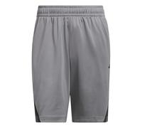adidas Uomo Legends 3-Stripes Basketball Shorts, Grey Three/Black, 3XL 7 Inch