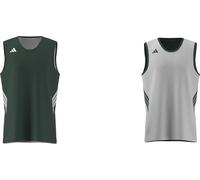 adidas Uomo M Everyday Pro BBALL Jersey, Team Dark Green/White, XXL