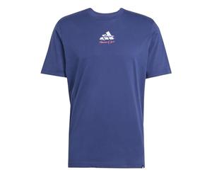 adidas Uomo Memories of Sport Gallery Graphic T-Shirt, Dark Blue, L