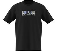 adidas Uomo Memories of Sport Stamps Graphic T-Shirt, Black, 3XL