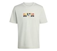 adidas Uomo Memories of Sport Stamps Graphic T-Shirt, Linen Green, 4XL