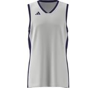 adidas Uomo Mens Pulse Speed BBALL Jersey, White/Team Colleg Purple, XS