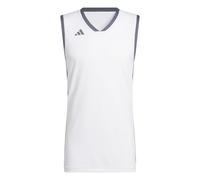 adidas Uomo Mens Pulse Speed BBALL Jersey, White/Team Onix, L