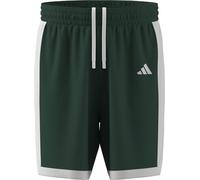 adidas Uomo Mens Pulse Speed BBALL Short, Team Dark Green/White, L