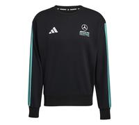 adidas Uomo Mercedes - AMG Petronas Formula 1 Team DNA Sweat Top, Black/Semi Mint Rush, L