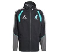 adidas Uomo MERCEDES - AMG PETRONAS FORMULA 1 TEAM MECHANICS RAIN JACKET, black/grey two, M