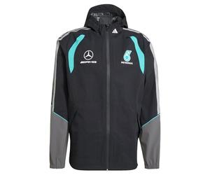adidas Uomo MERCEDES - AMG PETRONAS FORMULA 1 TEAM MECHANICS RAIN JACKET, black/grey two, XXL