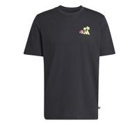 adidas Uomo Mini Embroidery Surfing Graphic T-Shirt, Black, 4XL