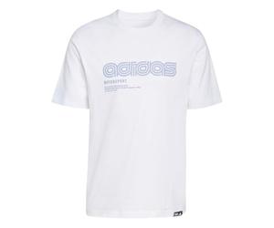 adidas Uomo Motorsport Linear Graphic T-Shirt, White, XL