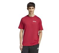 adidas Uomo Novelty Bowl Graphic T-Shirt, Active Maroon, M