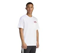 adidas Uomo Novelty Dart Graphic T-Shirt, White, S