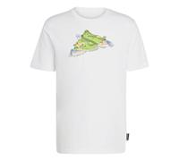 adidas Uomo Novelty Mini Graphic T-Shirt, White, L